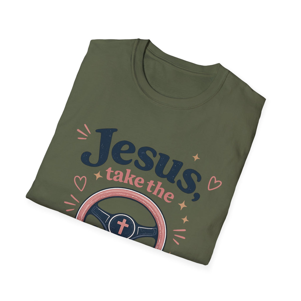 Jesus Take the Wheel T-Shirt — Funny Christian Gift for Women — Faith Humor Tee