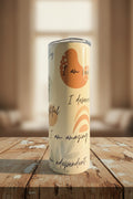 Daily Affirmations Skinny Tumbler — I Am Loved I Am Amazing — Motivational Gift for Women